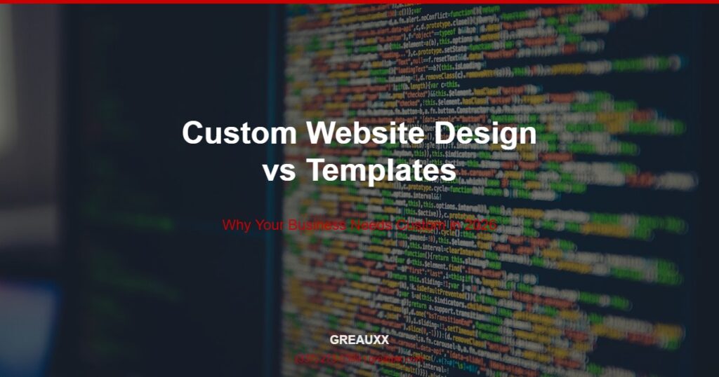custom website design 2026 - built to rank and convert by Greauxx