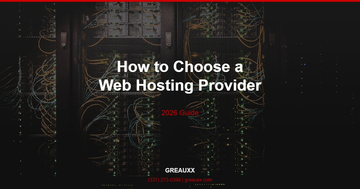 web hosting guide 2026 - speed and security by Greauxx