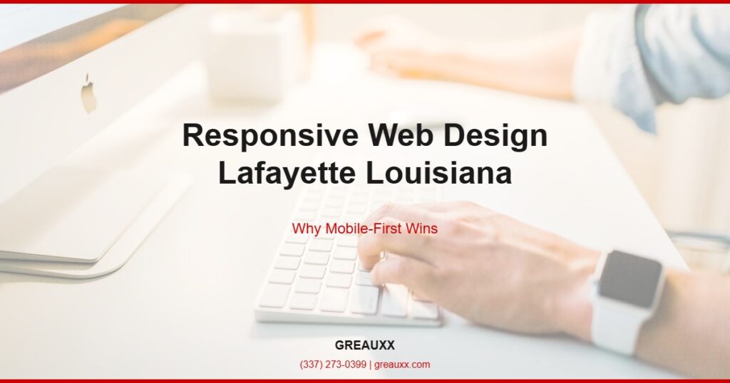 responsive web design Lafayette LA - mobile friendly websites by Greauxx